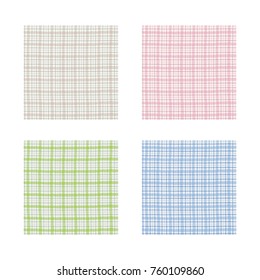 Checkered Pattern Set Brown Pink Green Stock Vector (Royalty Free ...