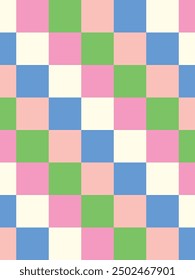 Checkered pattern template. Vector illustration.