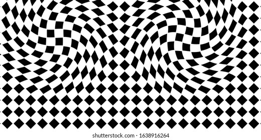 Checkered pattern , vector background, black and white geometric texture