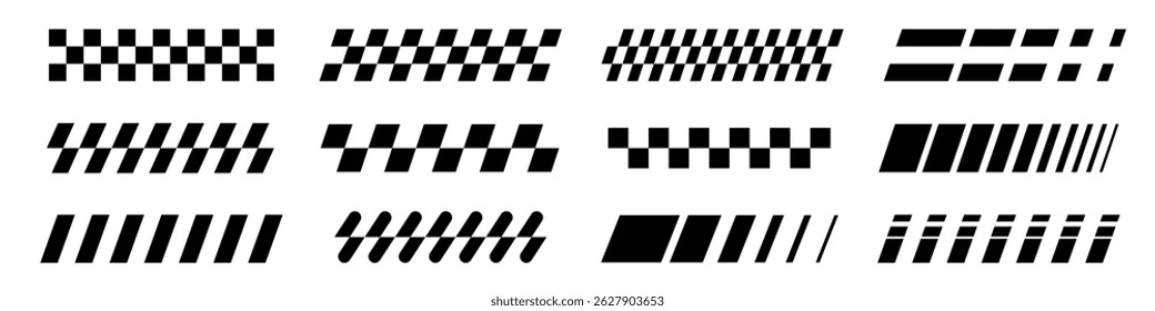 checkered pattern vector. racing flag 