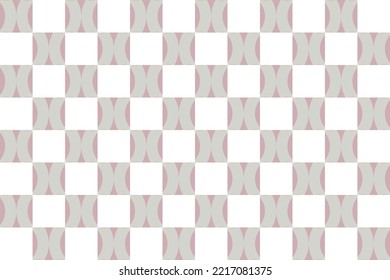 Checkered pattern vector is surrounded on all four sides by a checker of a different colour.
