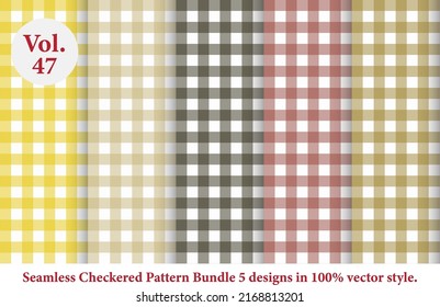 checkered pattern Vol.47,vector tartan,fabric texture in retro style,abstract colored