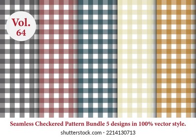 checkered pattern Vol.64,vector tartan,fabric texture in retro style,abstract colored