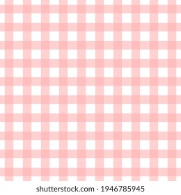 Schachrosa Design für Tischdecken, Stoffe, Bettüberwürfe. Nahtloses Vektormuster.