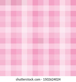 Checkered Pink Squares In Seamless Surface Vector Pattern