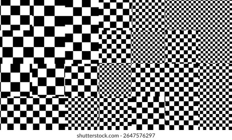 Fundo Abstrato Do Efeito De Falha De Pixels Marcados. Listras com Falha e Tela de Televisão de Pixels Aleatórios. Textura de sobreposição Y2K. Vetor de Quadro de TV SEM SINAL.