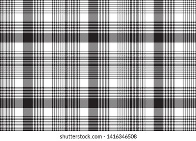Black Check Fabric Texture Seamless Pattern Stock Vector (Royalty Free ...