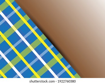 Checkered plaid pattern and gingham pattern. Modern stylish background Vector illustration