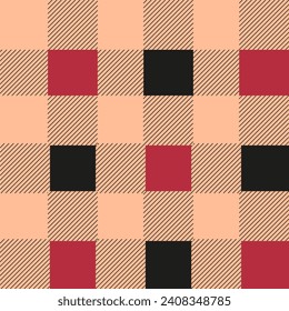 Checkered plaid Seamless Pattern. Design t-shirt and clothes print. Vector illustration can used wallpaper, fabric and textile print. Design for bed linen and blanket.