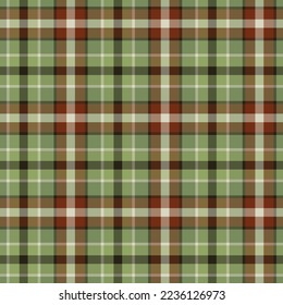 Checkered print seamless background. Plaid seamless vector background of textile ornament for plaid, fabric, textiles, clothing, tablecloths