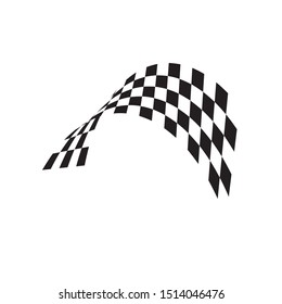 Checkered Race Flag Graphic Design Template Stock Vector (Royalty Free ...