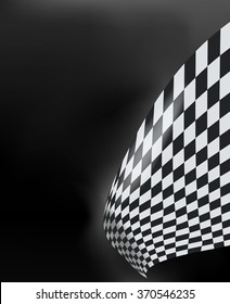 checkered race flag. Racing flags. Background checkered flag Formula one with space for your text