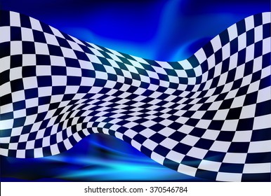 checkered race flag. Racing flags. Background checkered flag Formula one with space for your text