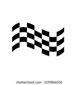 Checkered race flag vector design