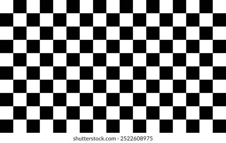 Checkered race flag. Vector illustration