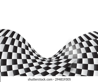 checkered race flag waveing vector background layout design