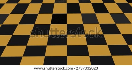 Checkered racing finish line flag. Black and gold checkered background. Fluttering flag. Premium luxury background for cards, invitation, poster, flyer, wedding card, luxe invite, prestigious voucher.