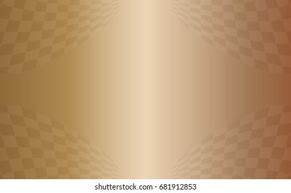 Checkered Racing flag with Gold background.