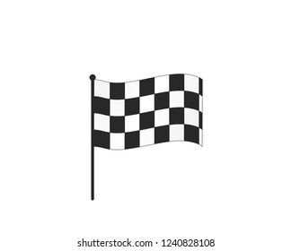 Checkered racing flag icon.Checkered
flag vector illustration on white transparent background