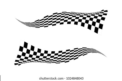 Checkered Racing flag isolated on white. svg