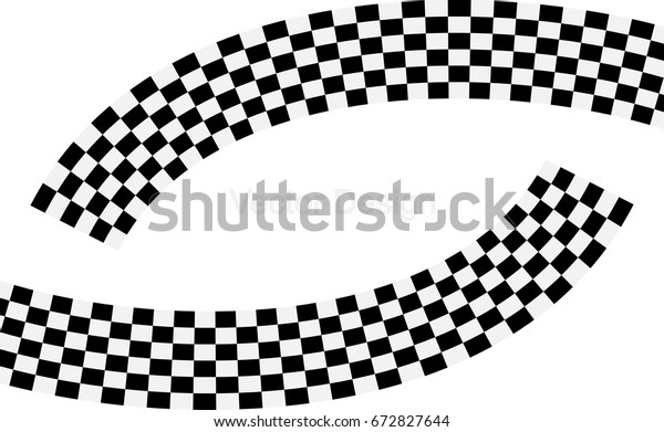 Checkered\
Racing flag isolated on white. Vector\
design.