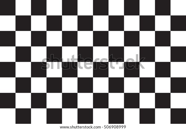 Checkered racing flag. Symbolic design of\
end of car race. Black and white background. Checkered flag in\
correct size and colors, vector\
illustration