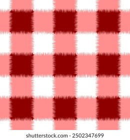 Patrón inconsútil rojo a cuadros, cuadrado de la materia textil del tartán, modelo de la tela, tela escocesa de Gingham, patrón de la franela