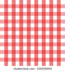 Checkered red and white check pattern background,vector illustration