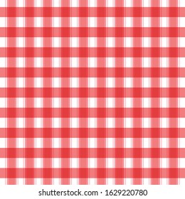 Checkered Red White Check Pattern Backgroundvector Stock Vector ...