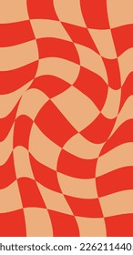 Checkered retro bold pattern illustration