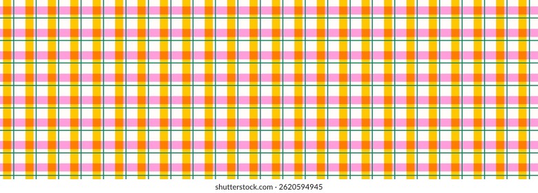 Patrón de encaje retro a cuadros. Dibujado a mano simple raya de color con efecto de superposición. Ilustración vectorial.