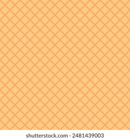 Checkered rhombic background and pattern. Linear seamless repeating vector design. Waffle texture and surface. 
