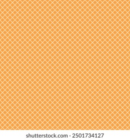 Checkered rhombic background and pattern. Linear seamless repeating vector design. Waffle texture and surface.