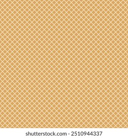 Checkered rhombic background and pattern. Linear seamless repeating vector design. Waffle texture and surface.