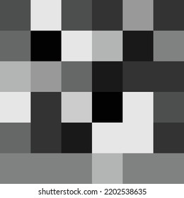 Checkered seamless background pattern of squares and diamond. Grey, Black and white theme. Simple flat geometric and abstract vector illustration. random color monochrome. for fabric print textile
