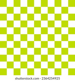 Checkered seamless light green and white pattern background use for background design, print, social networks, packaging, textile, web, cover, banner and etc.