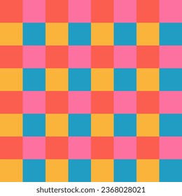 Checkered seamless pattern. Chequered backdrop for textile, tablecloth,clothes etc.