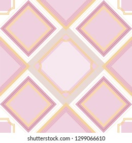 Checkered seamless pattern of gentle pastel shades. Elegant background for your design in soft colors.