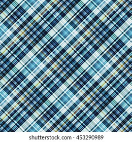 Checkered seamless pattern of interwoven multi-colored thin strips. Motley abstract symmetrical pattern. Template for fabrics, wallpaper. Vector eps10