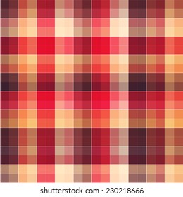 Checkered seamless pattern. Multicolor abstract background. Colorful fashion design. Bright plaid texture in square. 