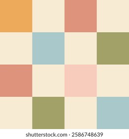 Checkered seamless pattern. Retro checkered background, perfect for scrapbook paper, decor, prints, fabric.