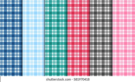 Checkered seamless pattern. Vector background