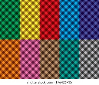 Checkered seamless patterns