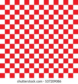 Checkered seamless red pattern background