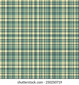 Checkered seamless texture. Scottish vector pattern. Plaid fabric background. Unusual ornament tartan.