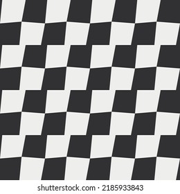 Checkered simple pattern. Retro stylish pattern for design and print. Chess pattern black and white.