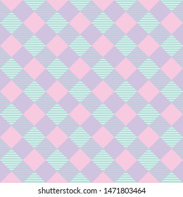 Checkered Square Plaid Seamless Repeat Pattern Vector Illustration Background