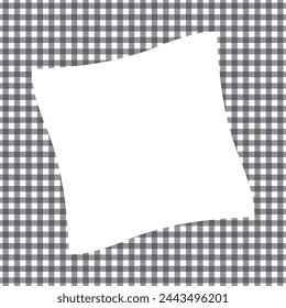 checkered square scarf design black and white
