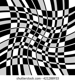 Checkered, squared mosaic pattern. Abstract geometric illustration.