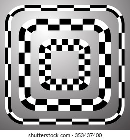 Checkered squares